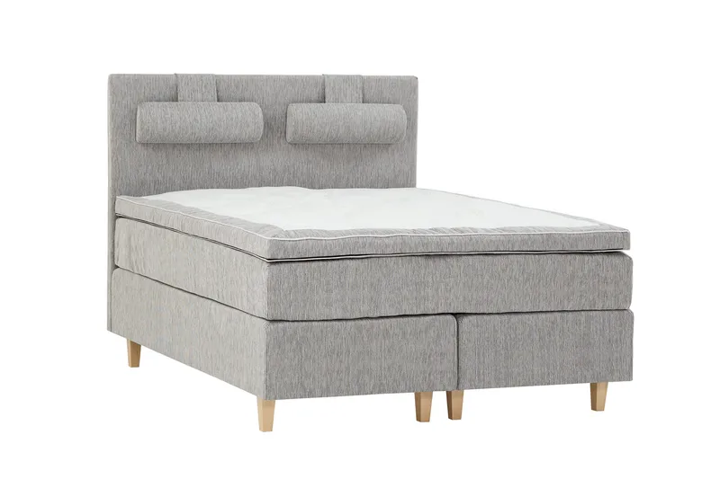 Jenkkisänky Wilson 160x200 Lateksisisus, Vaaleanharmaa