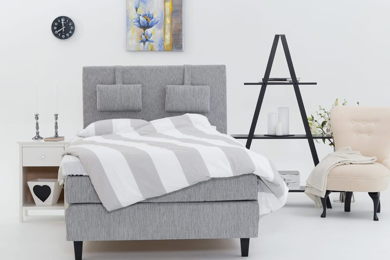 Longford 140 Jenkkisänky - Vaaleanharmaa - Huonekalut - Sänky - Parisänky