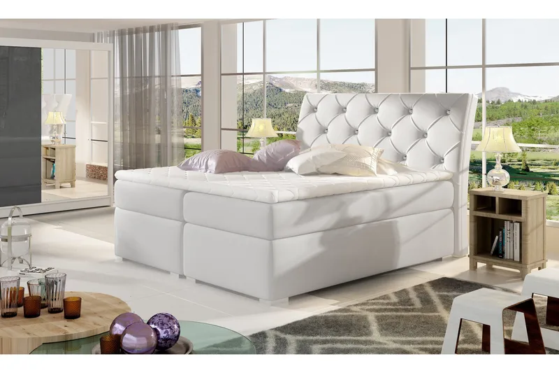 Runkosänky Andree 180x200 cm, Valkoinen