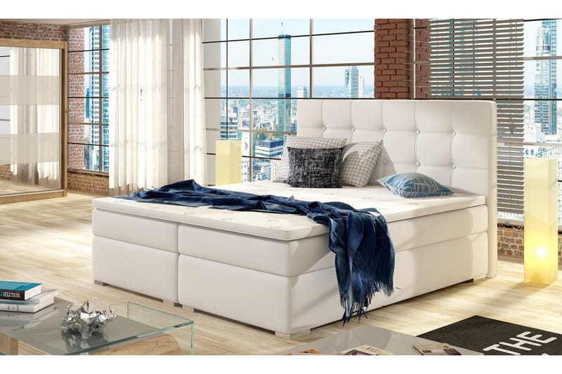 Runkosänky Bikana 160x200 cm, Valkoinen