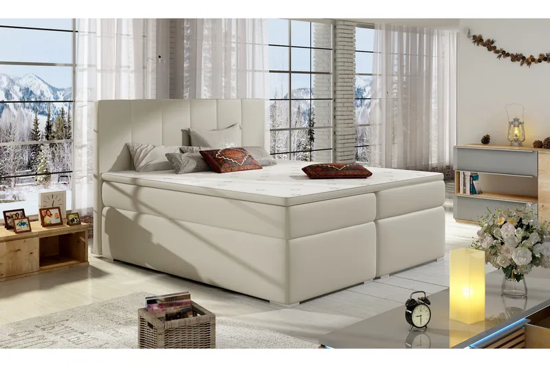 Runkosänky Jalisa 180x200 cm, Beige