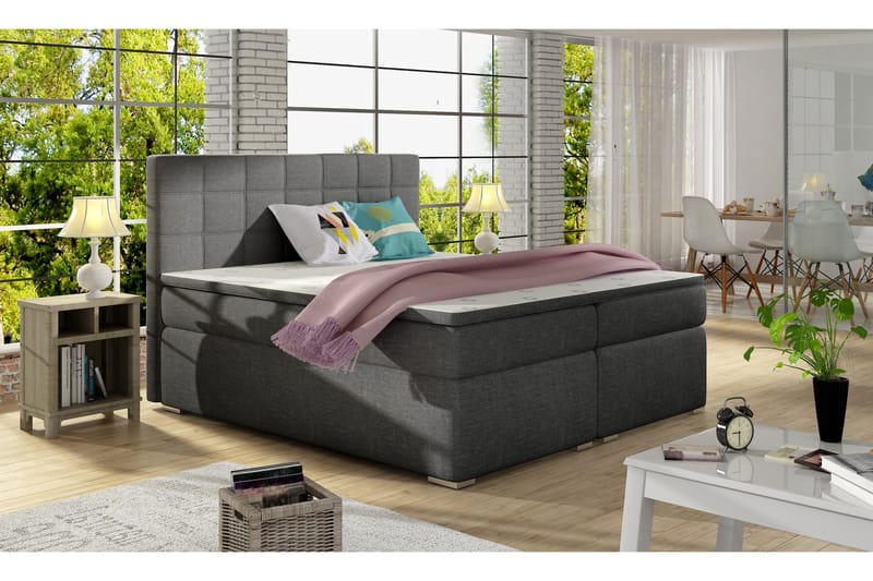 Runkosänky Jonge 160x200 cm, Harmaa