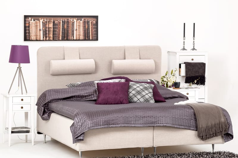 Runkosänky Notte 160x200 Lateksi - Beige - Huonekalut - Sänky - Runkopatjasängyt