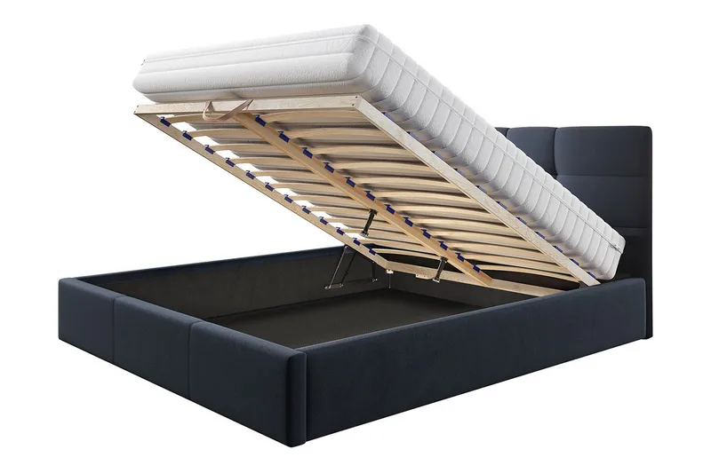 Säilytyssänky Arellano 160x200 cm - Harmaa - Huonekalut - Sänky - Sänkykehikot & sängynrungot