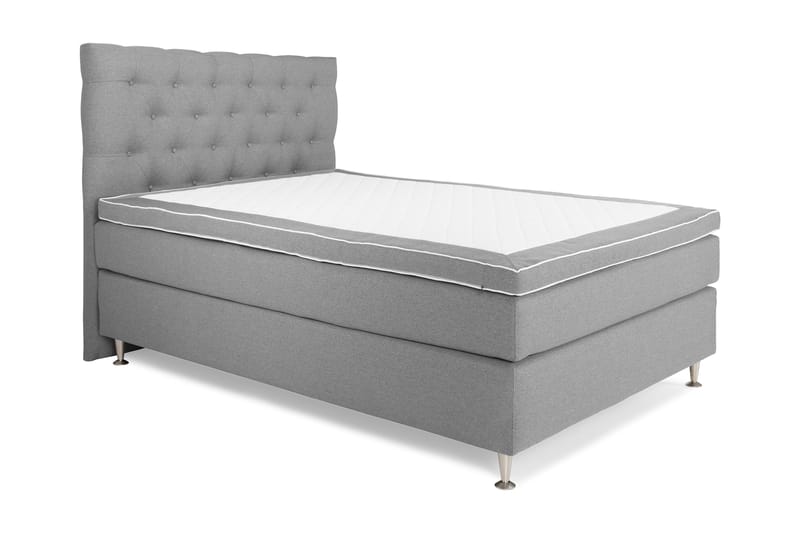 Sänkypaketti Boxford 140x200 Jenkkisänky - Vaaleanharmaa - Huonekalut - Sänky - Jenkkisängyt