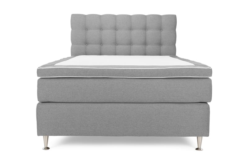 Sänkypaketti Boxford 140x200 Jenkkisänky - Vaaleanharmaa - Huonekalut - Sänky - Jenkkisängyt