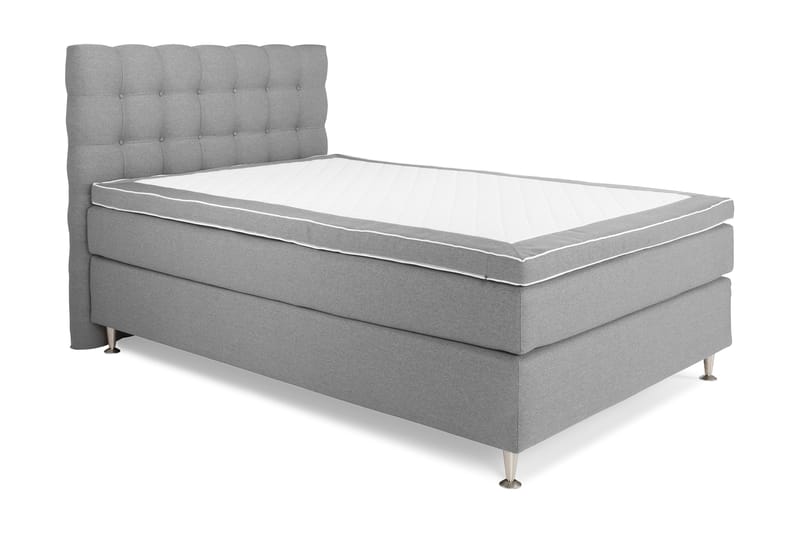 Sänkypaketti Boxford 140x200 Jenkkisänky - Vaaleanharmaa - Huonekalut - Sänky - Jenkkisängyt