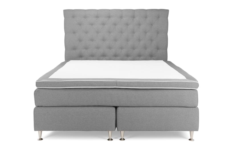 Sänkypaketti Boxford 180x200 Jenkkisänky - Vaaleanharmaa - Huonekalut - Sänky - Jenkkisängyt