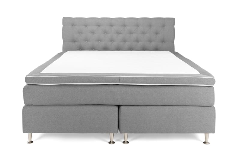 Sänkypaketti Boxford 180x200 Jenkkisänky - Vaaleanharmaa - Huonekalut - Sänky - Jenkkisängyt