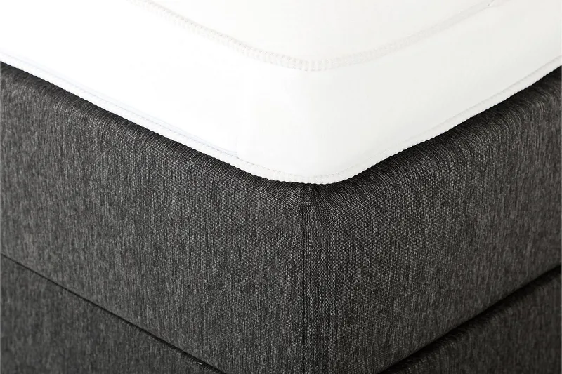 Sänkypaketti Lucky 150x200 Vaahto Sileä Sängynpääty - Niskatyyny Suuri Musta/Harmaa - Huonekalut - Sänky - Jenkkisängyt