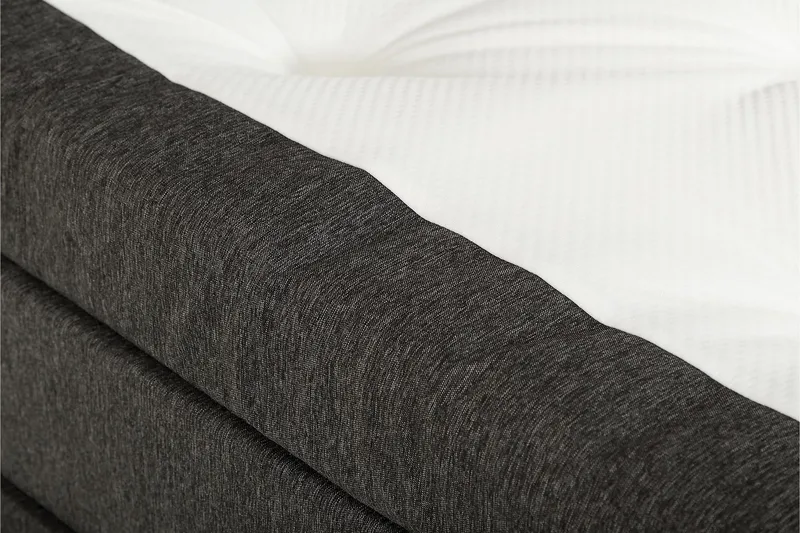 Sänkypaketti Lucky 150x200 Vaahto Sileä Sängynpääty - Niskatyyny Suuri Musta/Harmaa - Huonekalut - Sänky - Jenkkisängyt