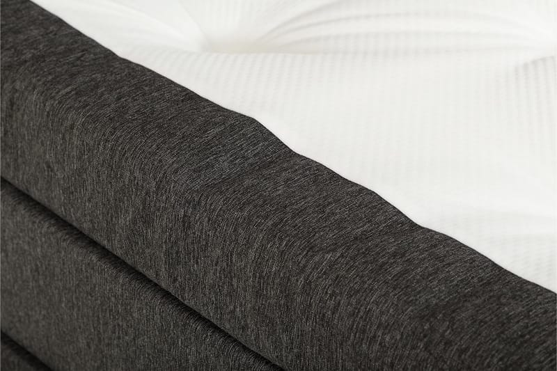 Sänkypaketti Olivia 150x200 Vaahto Sileä Sängynpääty - Niskatyyny Suuri Musta/Harmaa - Huonekalut - Sänky - Jenkkisängyt