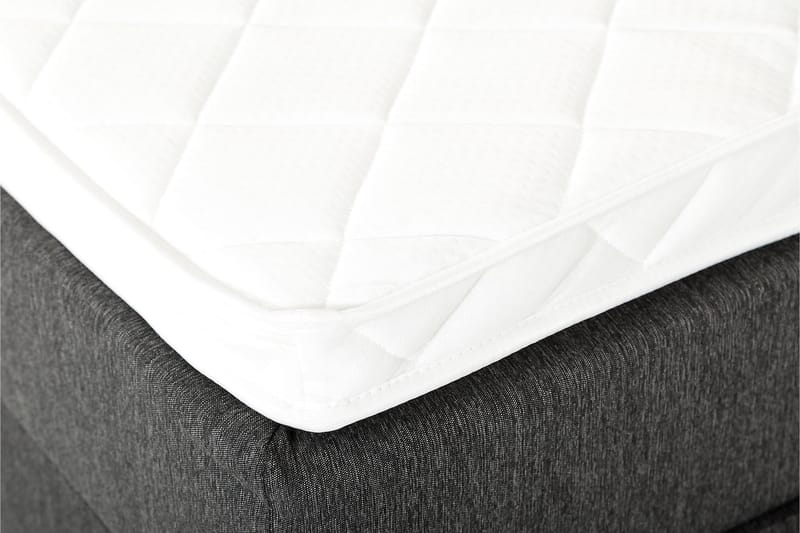 Sänkypaketti Olivia 150x200 Vaahto Sileä Sängynpääty - Niskatyyny Suuri Musta/Harmaa - Huonekalut - Sänky - Jenkkisängyt
