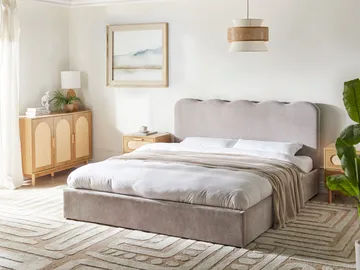Parisänky Nanterre 180x200 cm - Taupe - Huonekalut - Sänky - Sänkykehikot & sängynrungot