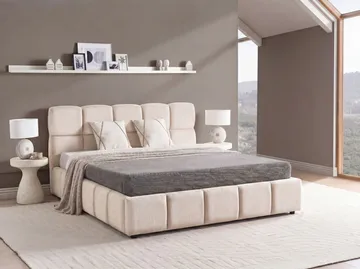 Parisänky Noyon 180x200 cm - Vaalea beige - Huonekalut - Sänky - Sänkykehikot & sängynrungot
