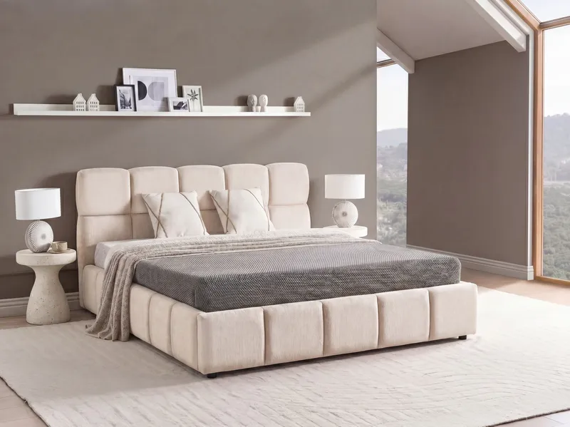Parisänky Noyon 180x200 cm - Vaalea beige - Huonekalut - Sänky - Sänkykehikot & sängynrungot