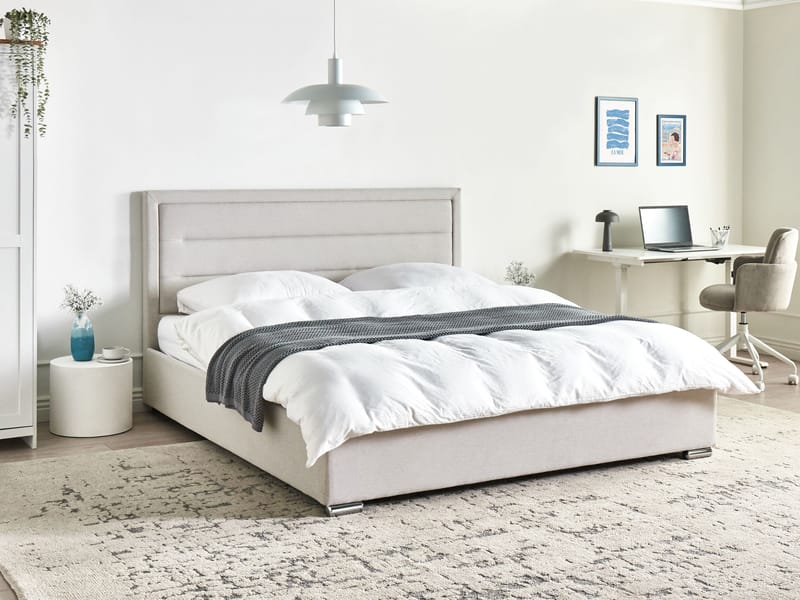 Parisänky Rouen 180x200 cm - Vaalea beige - Huonekalut - Sänky - Sänkykehikot & sängynrungot