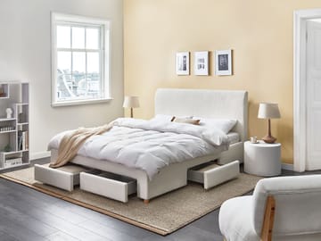 Parisänky Soutrin 160x200 cm - Off-White - Huonekalut - Sänky - Sänkykehikot & sängynrungot