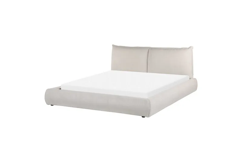 Parisänky Vinay sälepohjalla, vaalea beige, 160x200 cm - Vaalea beige, 160x200 cm - Huonekalut - Sänky - Runkopatjasängyt