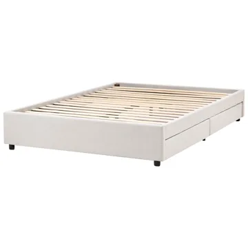 Parisänky Prades 140x200 cm - Vaalea beige - Huonekalut - Sänky - Sänkykehikot & sängynrungot