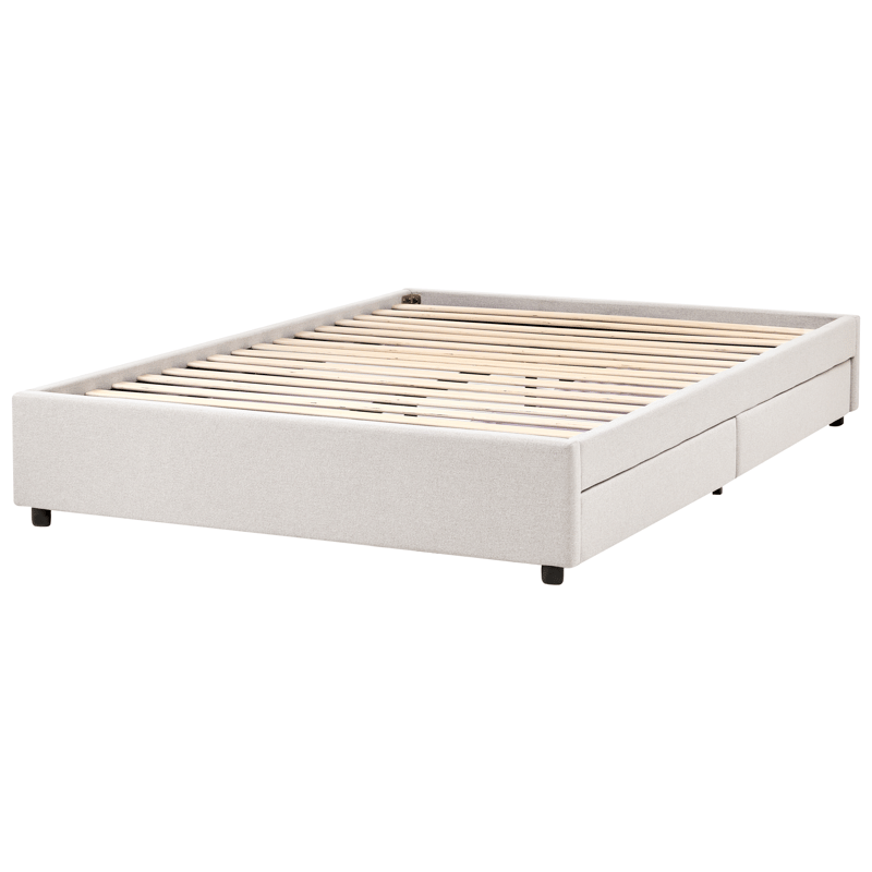 Parisänky Prades 140x200 cm - Vaalea beige - Huonekalut - Sänky - Sänkykehikot & sängynrungot