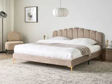 Parivuode Sauvian 180x200 cm - Taupe - Huonekalut - Sänky - Sänkykehikot & sängynrungot