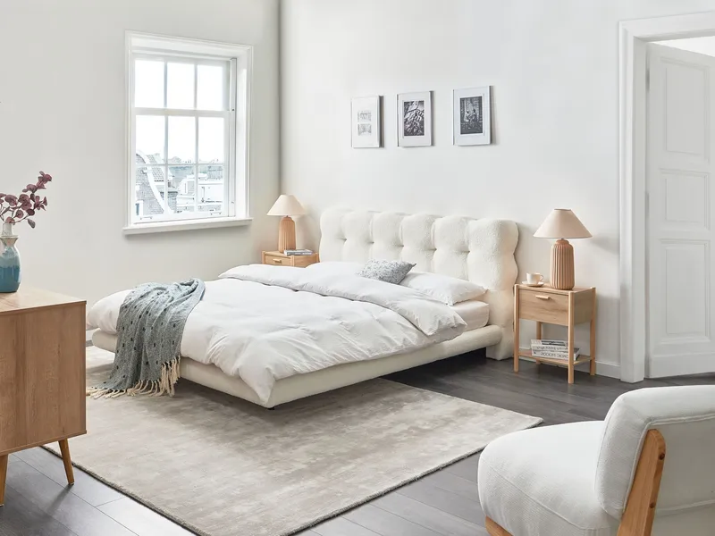 Parivuode Soulisse 160x200 cm - Off-White - Huonekalut - Sänky - Sänkykehikot & sängynrungot