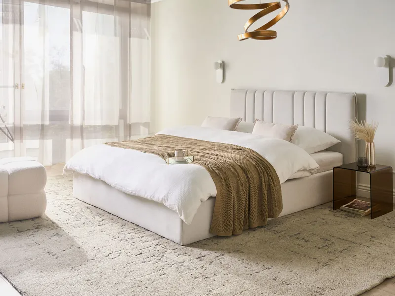 Parivuode Tarascon 160x200 cm - Vaalea beige - Huonekalut - Sänky - Sänkykehikot & sängynrungot