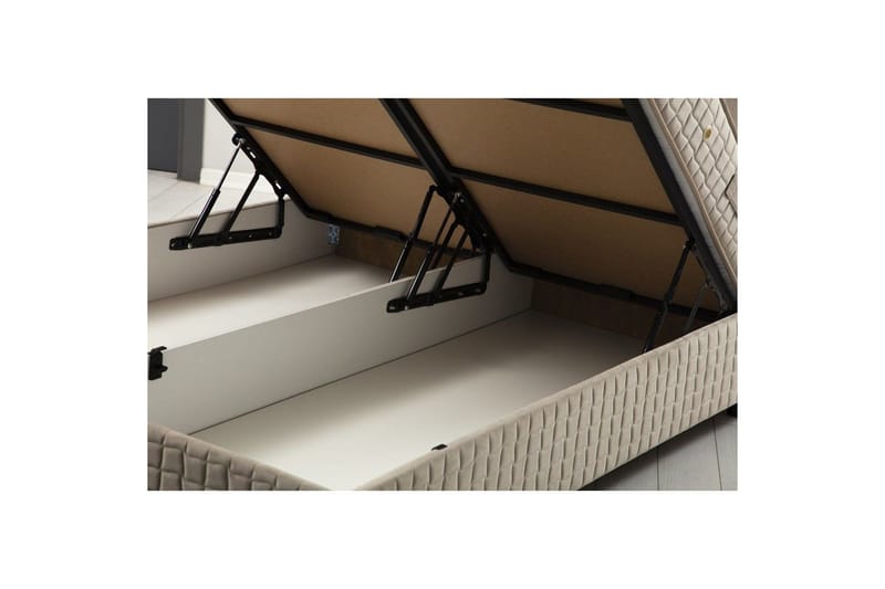 Parivuodepohja ja Pääty Sudamal ruskea - 140 x 110 x 200 cm - Huonekalut - Sänky - Sänkykehikot & sängynrungot