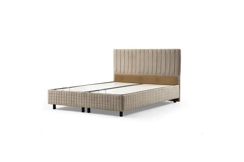 Parivuodepohja ja Pääty Sudamal ruskea - 160 x 110 x 200 cm - Huonekalut - Sänky - Sänkykehikot & sängynrungot