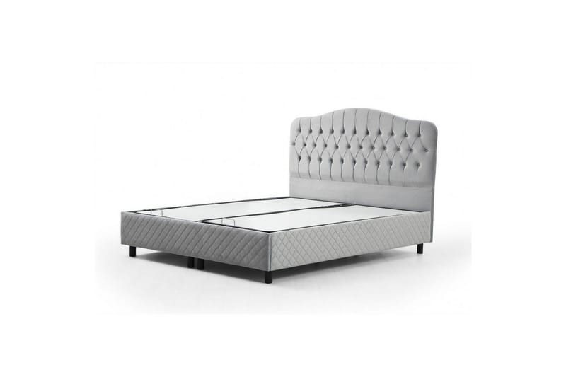 Parivuodepohja ja Pääty Subato Harmaa - 150 x 125 x 200 cm - Huonekalut - Sänky - Sänkykehikot & sängynrungot