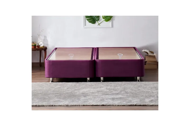 Parivuodepohja Violetti Tupla Violetti, 140 x 200 x 38 cm