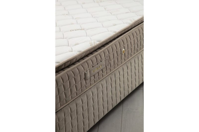 Parivuoteen patja, runko ja sängynpääty Sudamal-setti ruskea - 150 x 114 x 200 cm - Huonekalut - Sänky - Jenkkisängyt