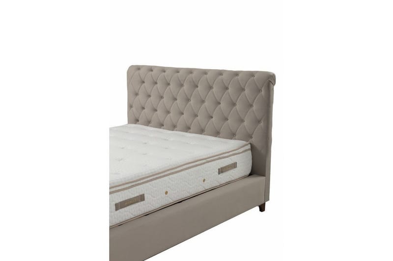 Parivuoteen patja, runko ja sängynpääty Deluxe-setti Beige (140 x 200 cm) - Beige - Huonekalut - Sänky - Sänkypaketti