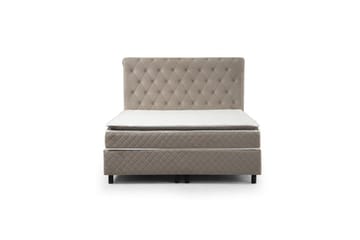 Parivuoteen patja, runko ja sängynpääty Sudamoon-sarja beige