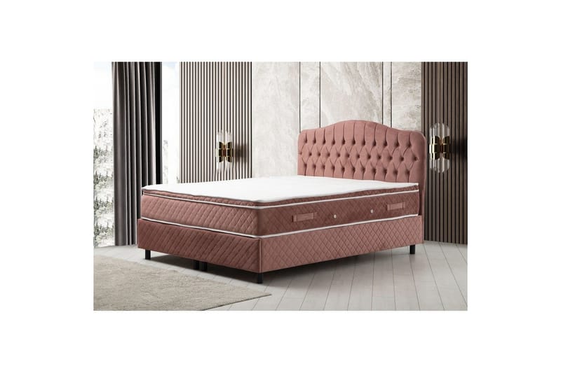 Parivuoteen patja, runko ja sängynpääty Subato Set Dusty Veyae - 150 x 125 x 200 cm - Huonekalut - Sänky - Jenkkisängyt