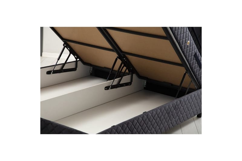 Parivuoteen patja, runko ja sängynpääty Subato Set Antrasiitti - 150 x 35 x 208 cm - Huonekalut - Sänky - Sänkypaketti