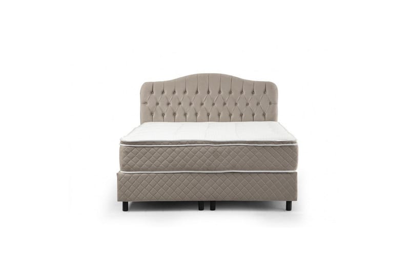 Parivuoteen patja, runko ja sängynpääty Subato Sarja Beige - 140 x 125 x 200 cm - Huonekalut - Sänky - Jenkkisängyt
