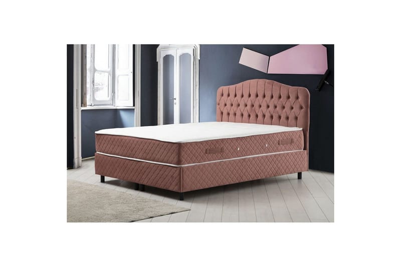 Parivuoteen patja, runko ja sängynpääty Subato Set Dusty Veyae - 140 x 125 x 200 cm - Huonekalut - Sänky - Jenkkisängyt