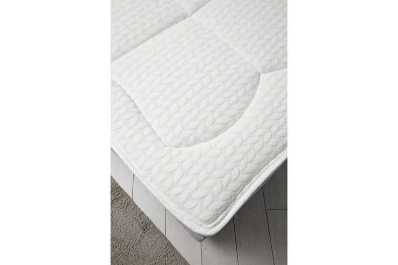 Parivuoteen patja, runko ja sängynpääty Subato Set Harmaa - 140 x 125 x 200 cm - Huonekalut - Sänky - Sänkypaketti