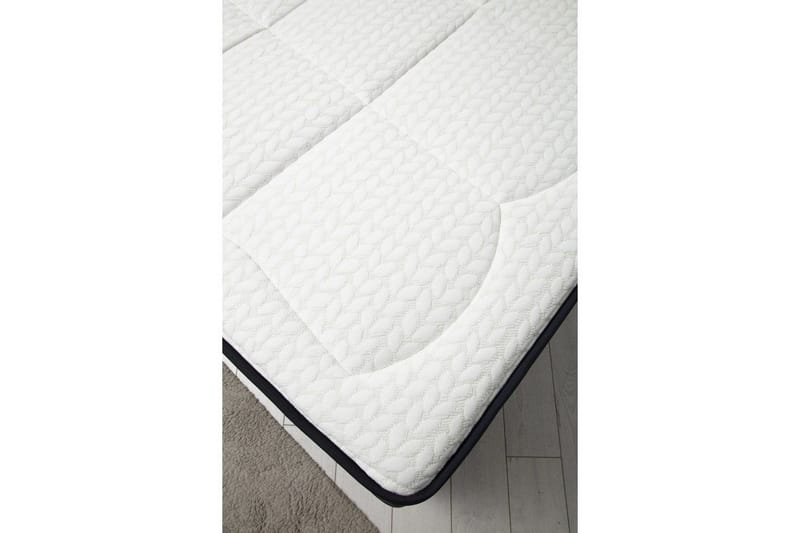 Parivuoteen patja, runko ja sängynpääty Subato Set Antrasiitti - 150 x 125 x 200 cm - Huonekalut - Sänky - Sänkypaketti