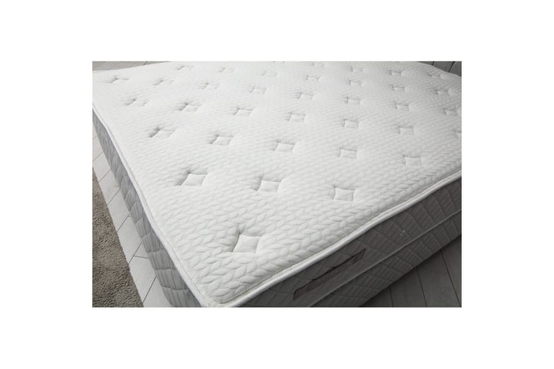 Parivuoteen patja, runko ja sängynpääty Subato Set Harmaa - 150 x 125 x 200 cm - Huonekalut - Sänky - Sänkypaketti