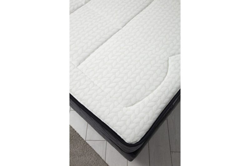 Parivuoteen patja, runko ja sängynpääty Subato Set Antrasiitti - 150 x 125 x 200 cm - Huonekalut - Sänky - Sänkypaketti