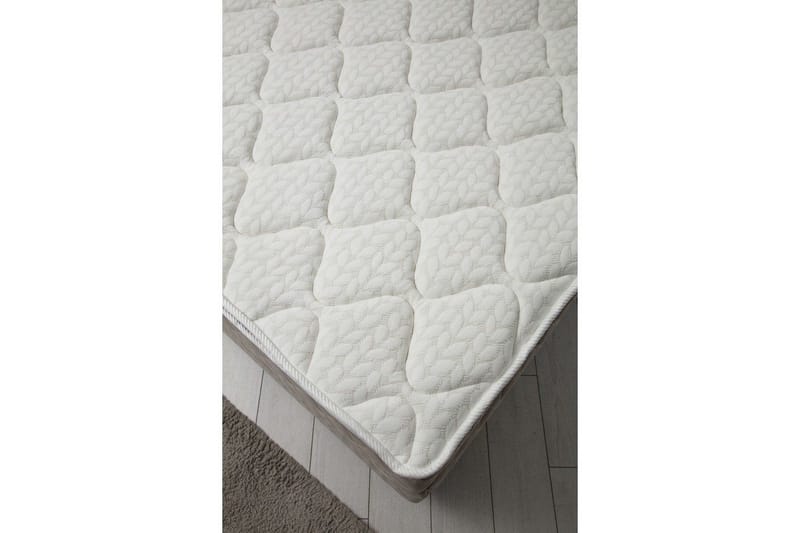 Parivuoteen patja, runko ja sängynpääty Subato Set Beige - 150 x 125 x 200 cm - Huonekalut - Sänky - Sänkypaketti