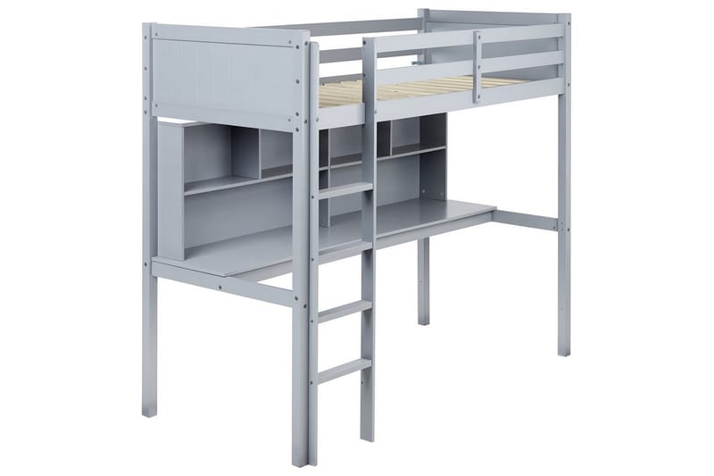 Parvisänky kirjoituspöydällä Foucamont - Harmaa - Huonekalut - Sänky - Kerrossängyt