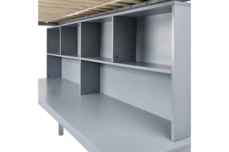 Parvisänky kirjoituspöydällä Foucamont - Harmaa - Huonekalut - Sänky - Kerrossängyt