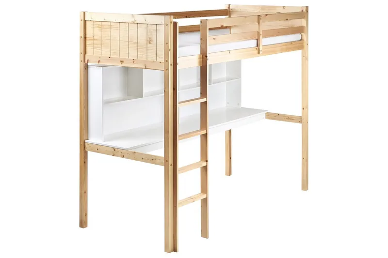 Parvisänky kirjoituspöydällä Foucamont, Vaaleaa puuta, valkoinen