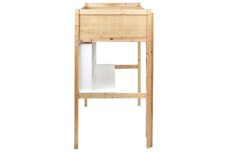 Parvisänky kirjoituspöydällä Foucamont - Vaaleaa puuta, valkoinen - Huonekalut - Sänky - Kerrossängyt