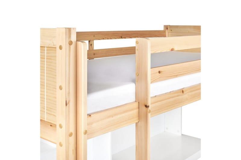 Parvisänky kirjoituspöydällä Foucamont - Vaaleaa puuta, valkoinen - Huonekalut - Sänky - Kerrossängyt