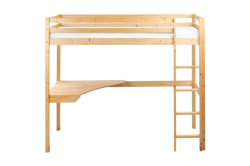 Parvisänky kirjoituspöydällä Loury - Vaalea puu - Huonekalut - Sänky - Kerrossängyt